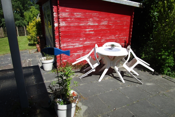 Sitzplatz mit Morgensonne