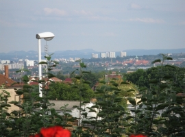 Südbalkon mit Blick Richtung Sächsische Schweiz