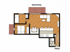 Grundriss Ferienwohnung Reit im Winkl