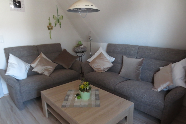 Wohnzimmer 1. Stock mit
Flachbildschirm-Fernseher