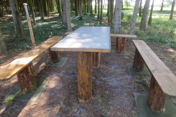Sitzgelegenheit in unserem Wald