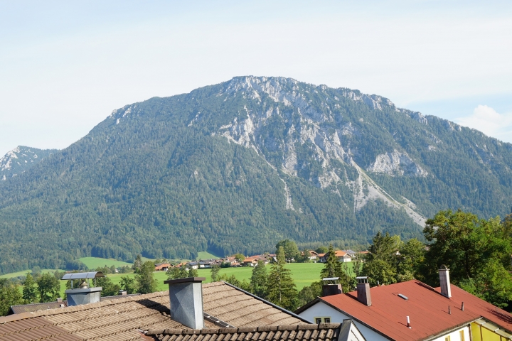 Ausblick vom Haus über Ruhpolding