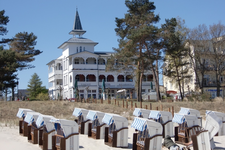 Villa Seeblick vom Strand gesehen