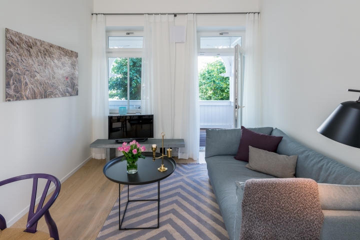 Wohnzimmer Wohnung 01 Villa Seeblick Binz