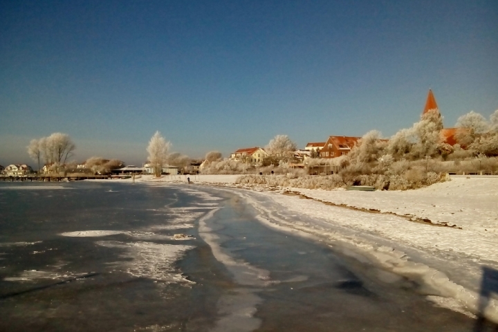 Stadt-Silhouette Rerik, besonders im Winter zeigt die Seeluft ihre wohltuende Wirkung.