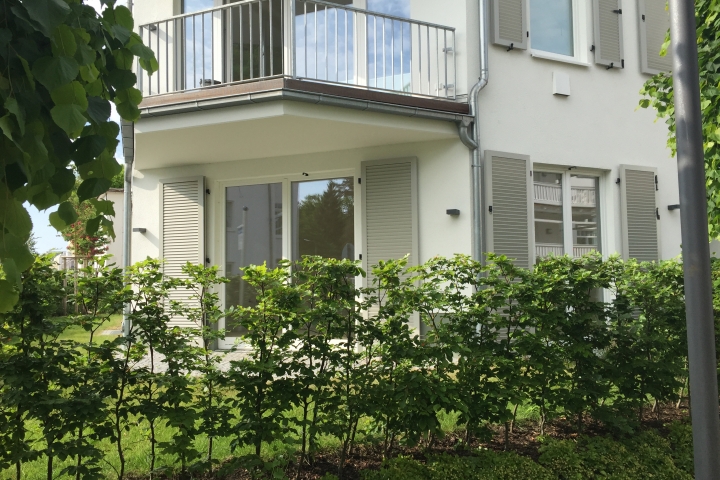 Blick auf die Wohnung 13 von der Goethe-Straße