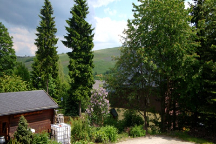 Blick vom Balkon