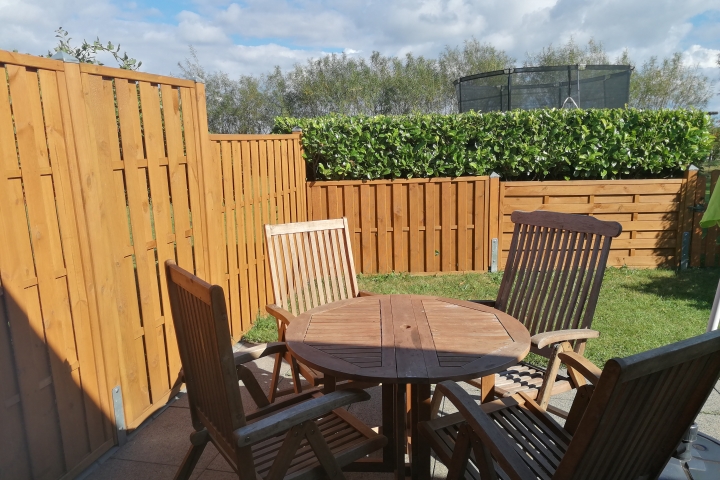 Ferienwohnung Humpty - Terrasse mit direktem Zugang zum Garten