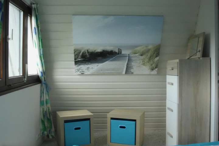 Schlafzimmer: Strandblick