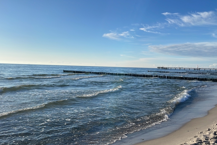 Zur Ostsee und dem feinsandigen Strand ist es nicht weit