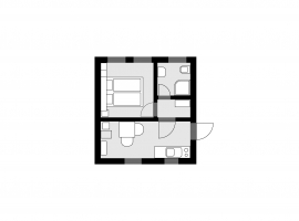 kleine Wohnung (A + B), Grundriss