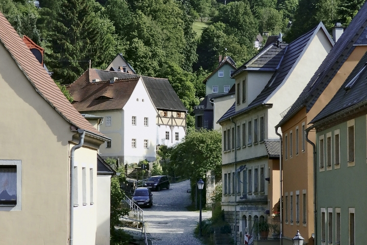 Blick in den »Pfaffenberg« zur Herberge