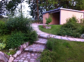 Carport mit Fahrradraum 