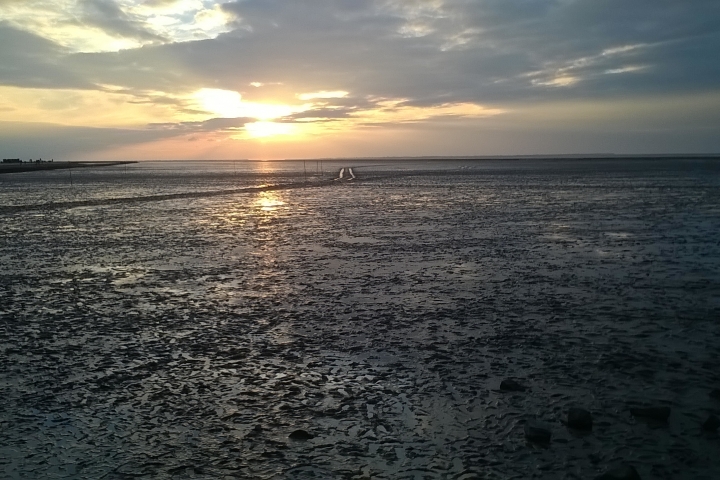 Sonnenuntergang in Dornumersiel