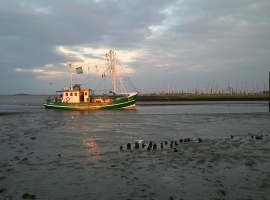 Einfahrt zum Hafen Dornumersiel