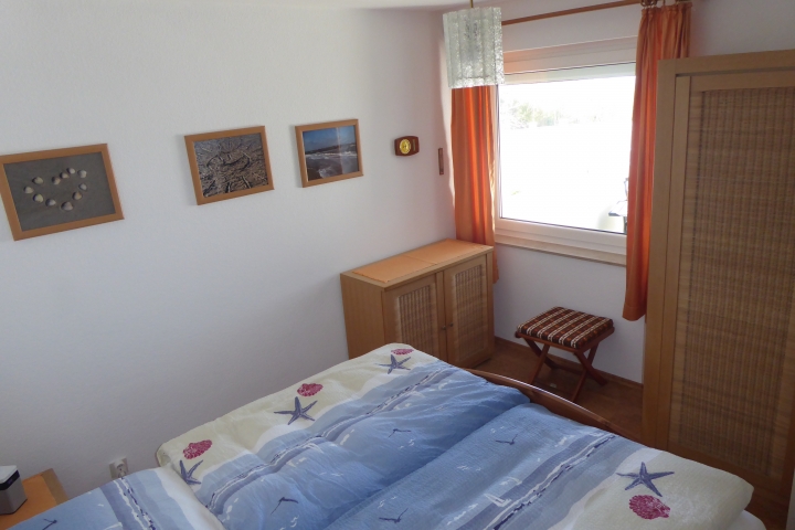 Schlafzimmer mit Nordseeblick