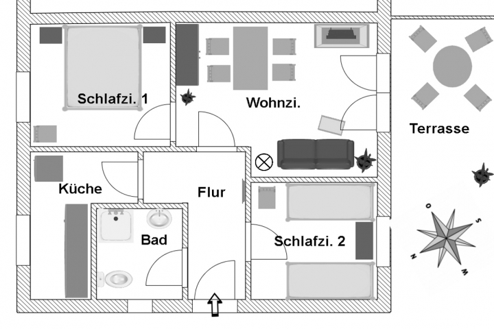 Grundriss FeWo 2