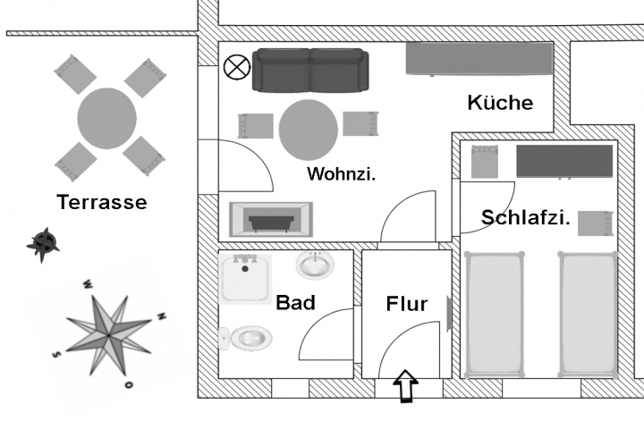 Grundriss FeWo 1