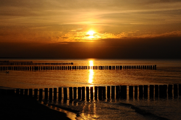Sonnenuntergang Strand Zingst