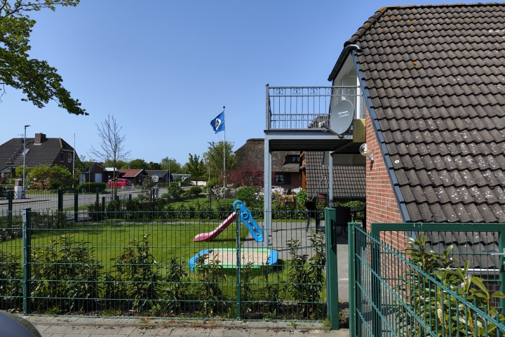 Ferienhaus Krabbe Friedrichskoog Garten Strasse