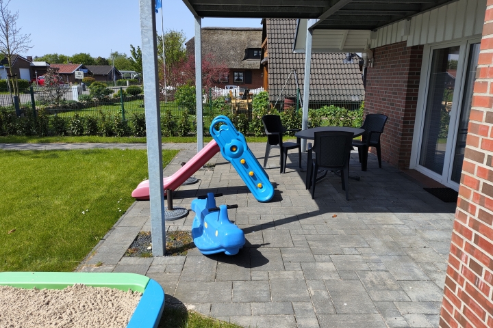 Ferienhaus Krabbe Friedrichskoog Terrasse
