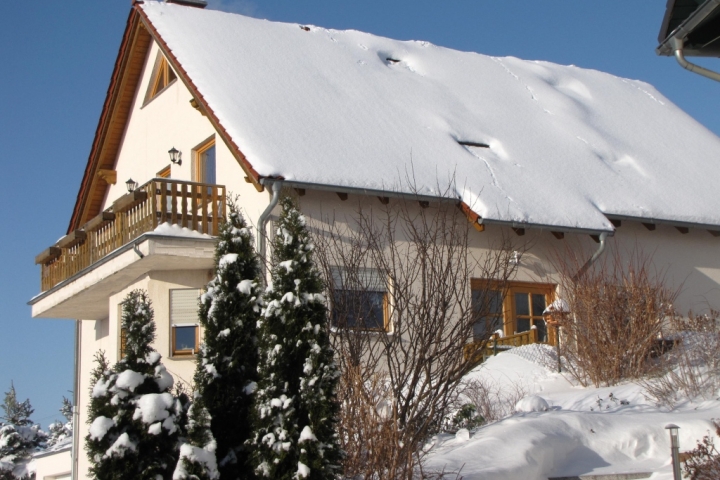 Gebirgsblick im Winter