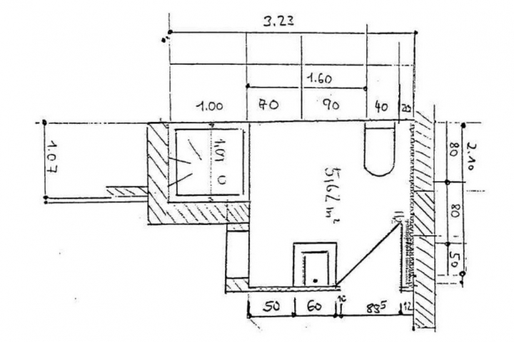 FeHaus türkis - Grundriss Bad