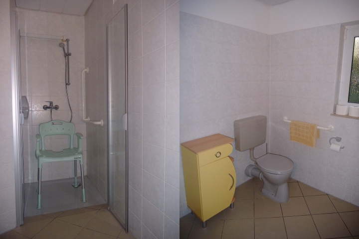 FeWo orange - Dusche, Toilette