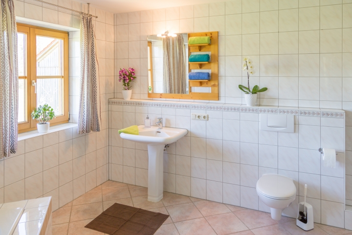 Bad Wanne, Dusche, WC, 1. OG
