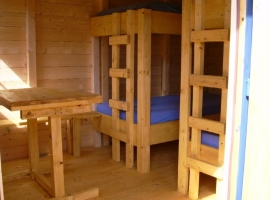 Campinghütte Sitzgelegenheit