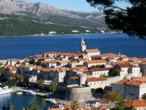 Blick auf die Altstadt von Korcula