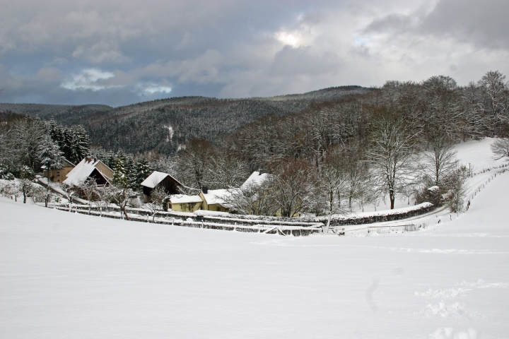 Hof Aschey - das Landhaus im Vordergrund