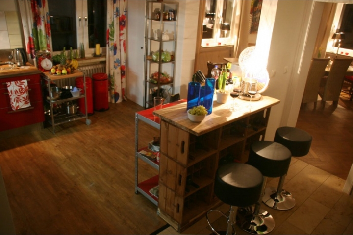 offene Küche mit Bar