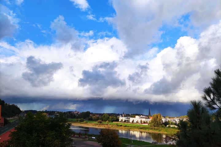 Blick zur Elbe