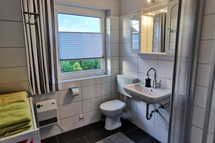 Bad oben mit Dusche und Tageslicht