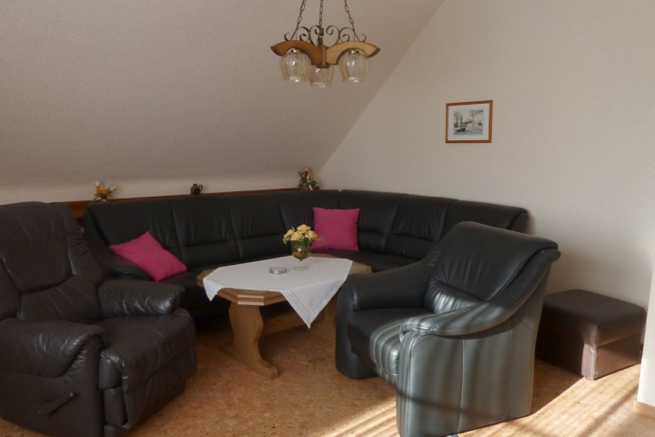 Wohnzimmer mit Korkfussboden