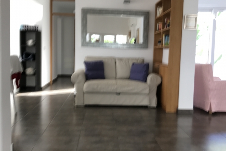 Bei Bedarf ein zusätzliches Schlafsofa.