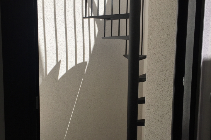 Wendeltreppe zur Dachterrasse