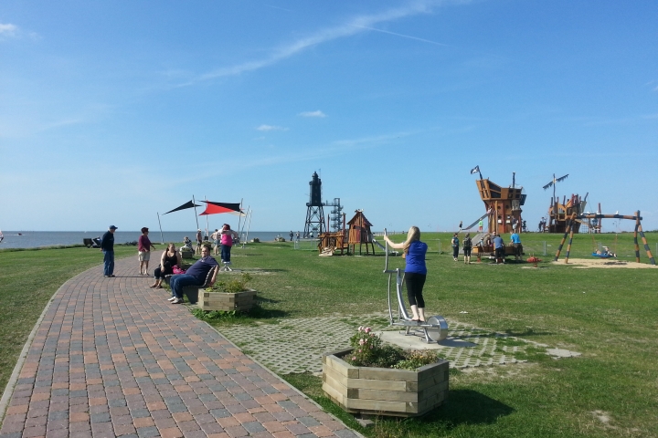 Trimm-dich-Pfad am Strand