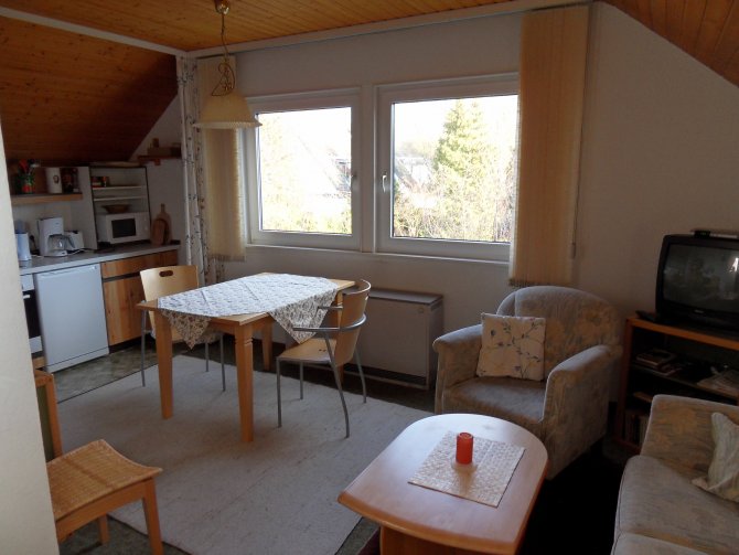 Ferienwohnungen im Haus Blumeneck | Wohnzimmer mit Sitzecke