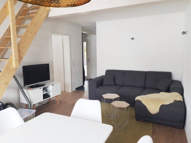 Haus Alpspitzblick | Wohnzimmer mit Fernseh 