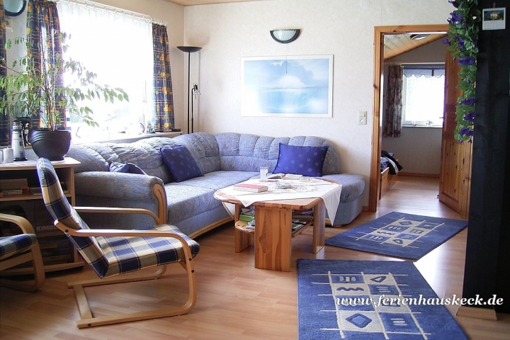 Typ A - Wohnzimmer mit Blick auf die Schlafräume