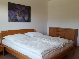 Ferienwohnung 4 bis 8 Personen
Schlafzimmer 1  klimatisiert 190x200 cm Bett
Ferienhof-Günterfürst Erbach im Odenwald