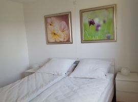 Ferienwohnung 4 bis 8 Personen
Schlafzimmer 3  190x220 cm Bett
Ferienhof-Günterfürst Erbach im Odenwald
