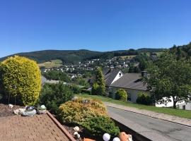 Aussicht von der Terrasse auf Niedersfeld