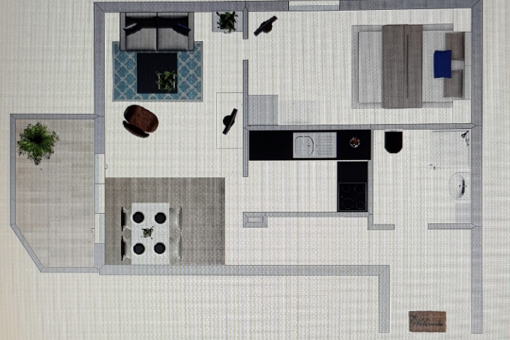Grundriss der Wohnung 