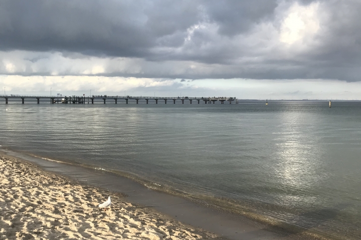 Der lange Strand ist zu jeder Jahreszeit schön....