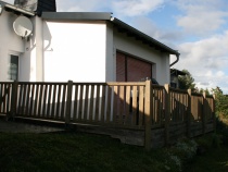 Haus 1 Rückseite mit Terrasse