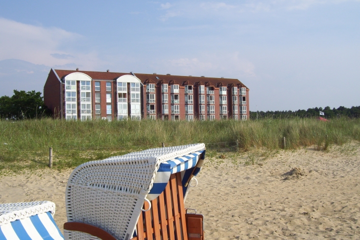 Das Haus Horizont vom Strand aus.