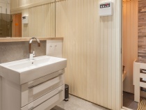 Badezimmer mit eigener Sauna
